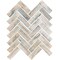Apollo Tile Blu/Beige Herringbone 9.63 sq.ft 11 in. X12.6 in. Recycled Glass Mosaic Tile, 10PK APLNNC9906BLEC35 - alternate 1